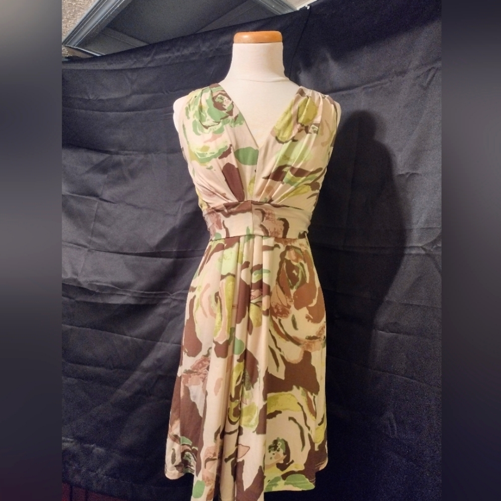 Retro print dress